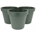 Pot Rond Vert Foncé Empilable 44 cm