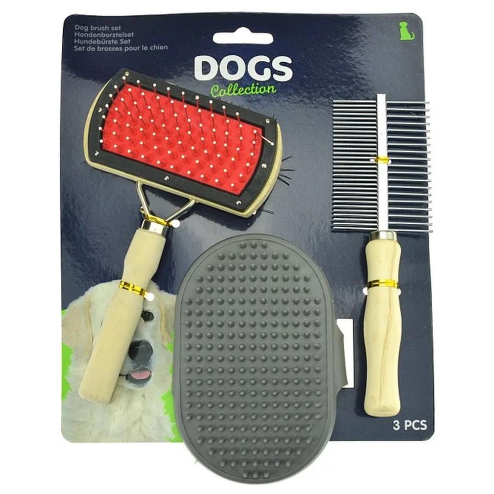 [660731] Brosse pour Animeuax de Compagnie Dogs Collection 3 unités