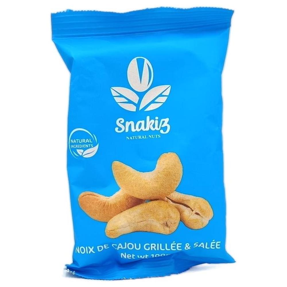 Noix de Cajou Grillées et Salées Snakiz 100g