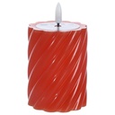 Bougie Pilier LED Orange Kasa 9cm