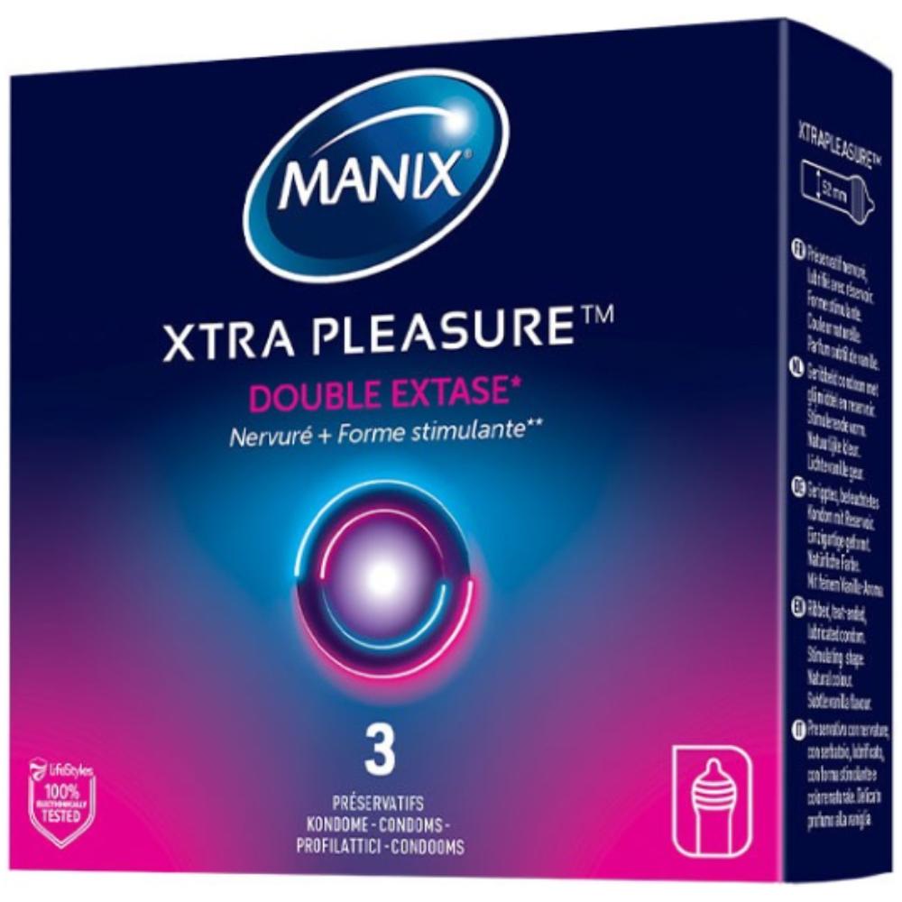 [690983] Préservatifs Xtra Pleasure Manix 3 Unités