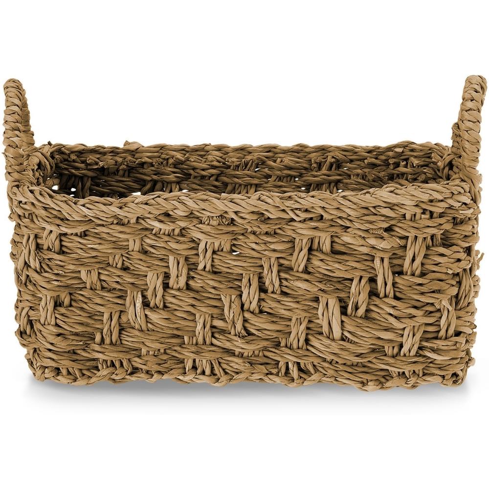 Panier Rectangulaire à Anses en Herbe Marine Kasa 15 x 37 x 19 cm