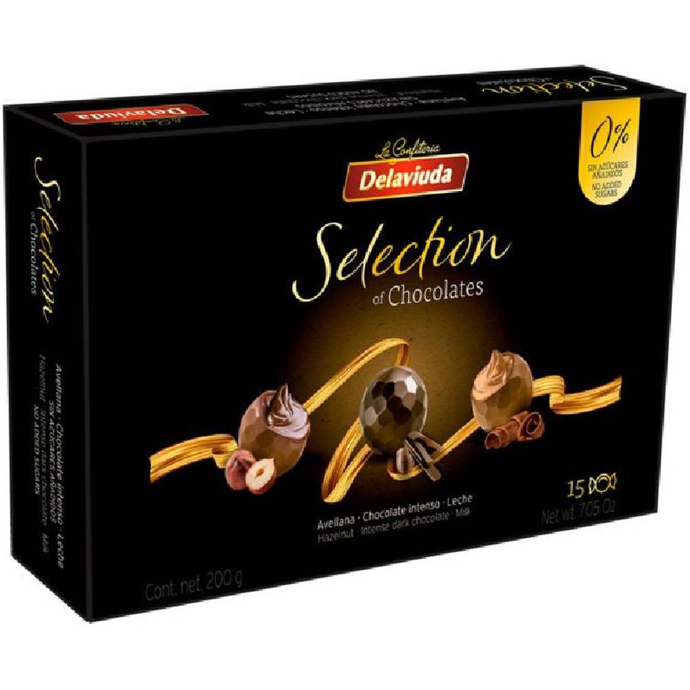 Assortiment de Chocolats sans Sucre Delaviuda 200g