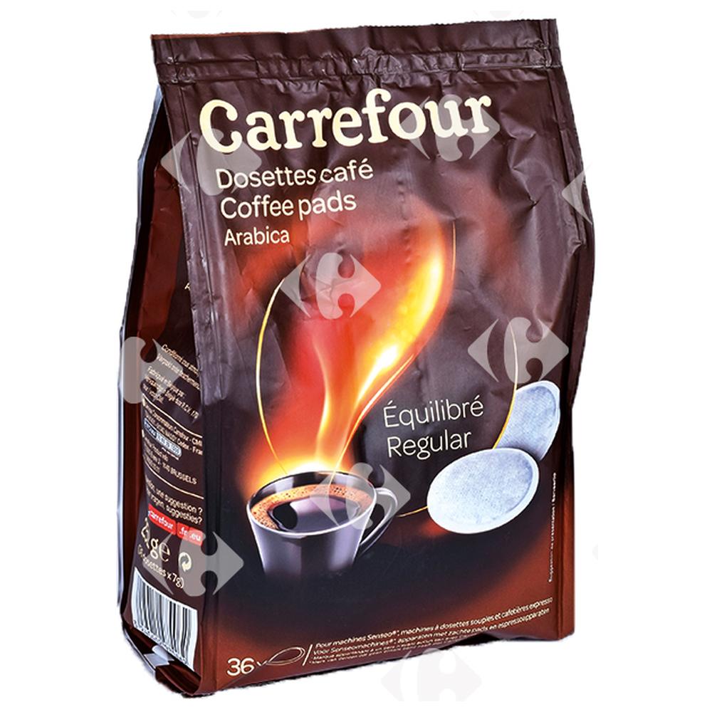 Café en Dosettes Equilibré Pur Arabica Carrefour 36 unités