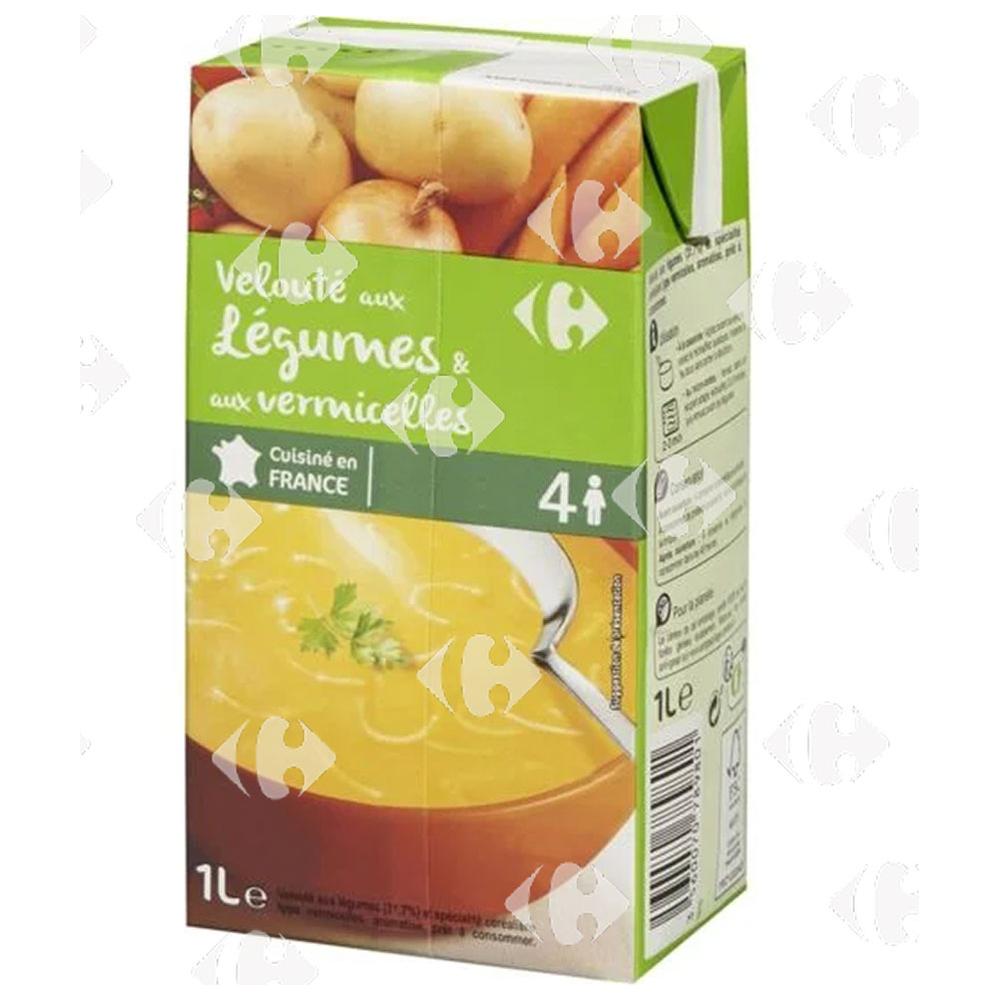 [656531] Soupe Légumes et Vermicelles Carrefour 1L.
