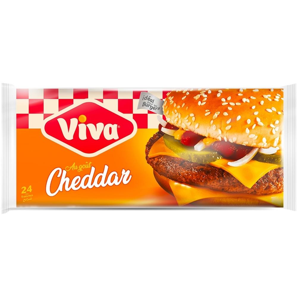 [713440] Fromage Tranches Cheddar Viva 24 tranches