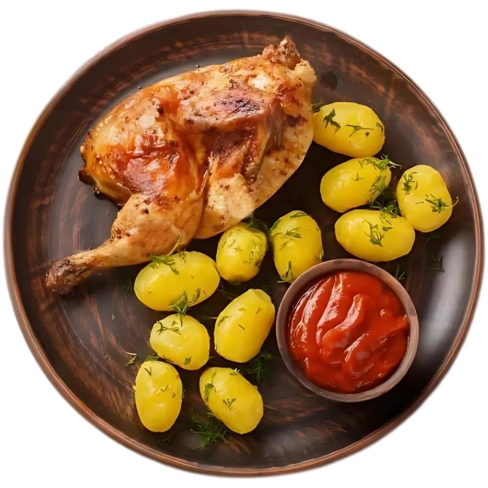 [208606] Demi Poulet 1 unité