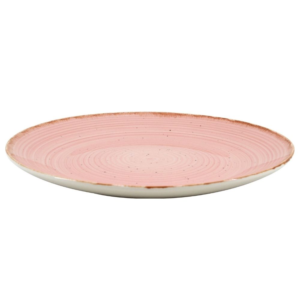 Assiette Plate Kasa en Porcelaine Rose Seia 27cm
