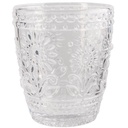 Verre à Eau Transparent Gravé Floral Kasa 32cl