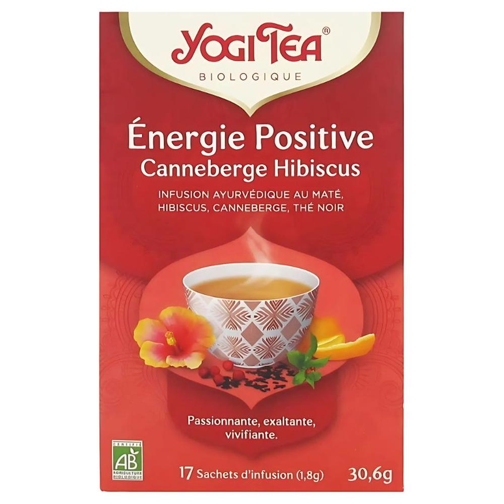 [722536] Infusion Énergie Positive Cranberry Hibiscus Bio Yogi Tea 17 unités