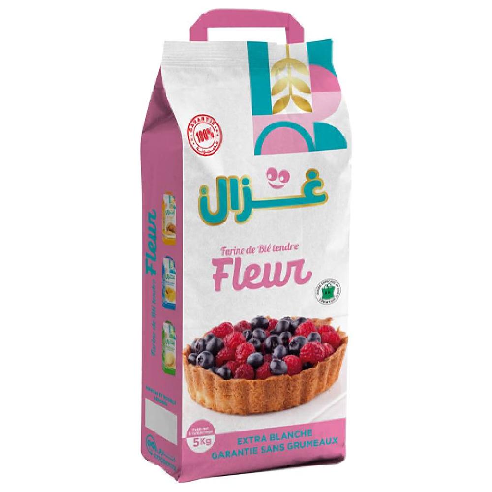 [725367] Farine Fleur de Blé Tendre Kraft Ghazal 5kg
