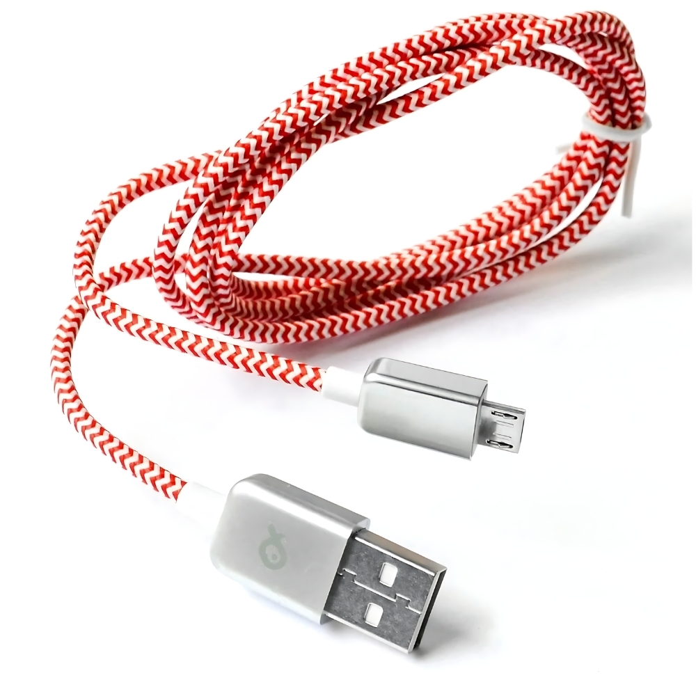 [664162] Câble USB Rouge PSMICRO-1T Poss