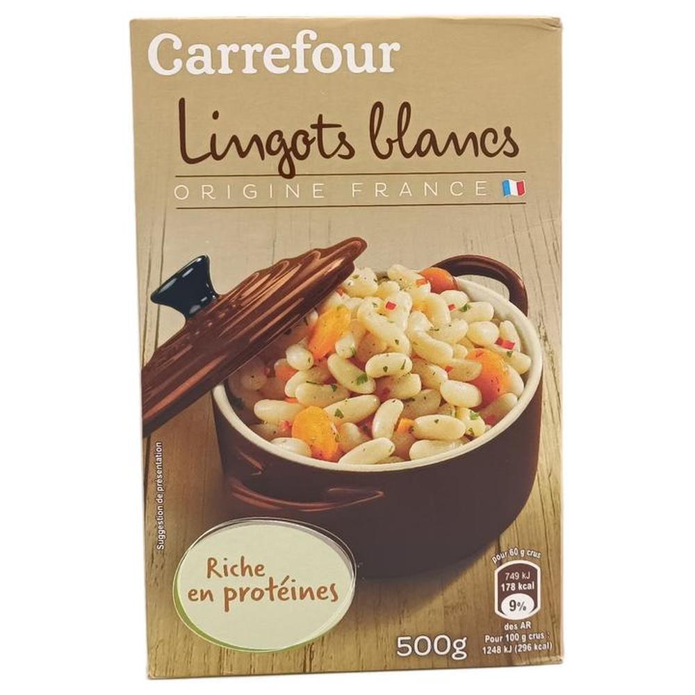 [644109] Haricots Lingots Blancs Carrefour 500g.