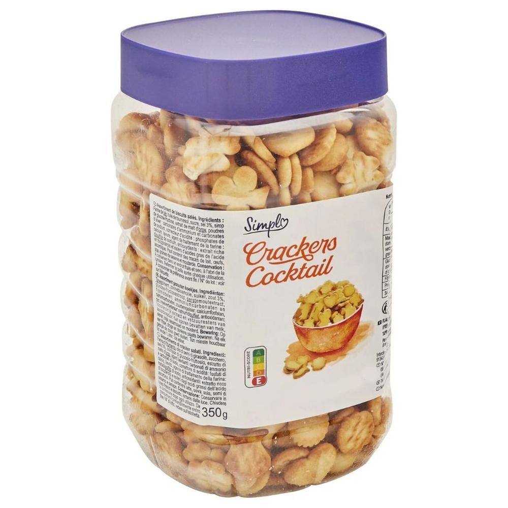 Crackers Cocktail Biscuits Apéritif Simpl 350g