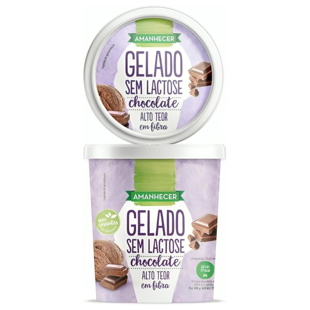 Glace Chocolat Sans Lactose Gelado Amanhecer 500ml