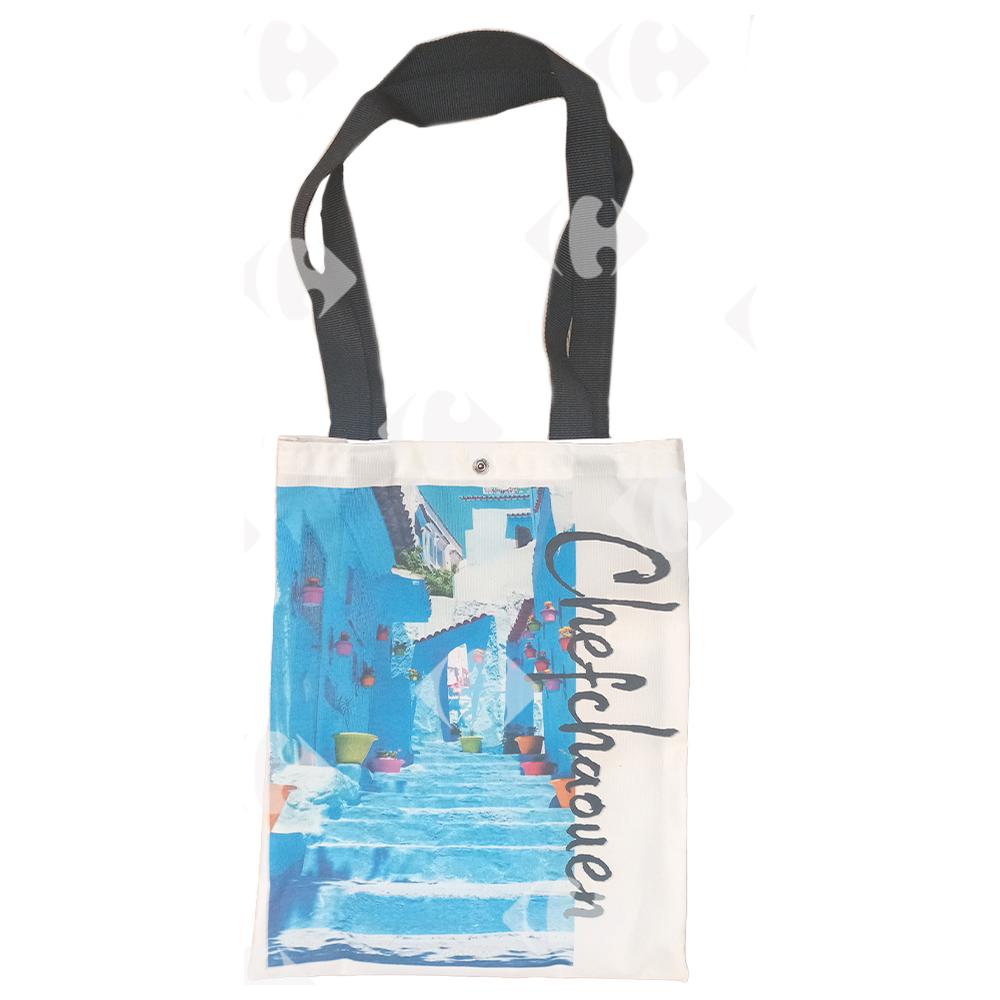[693485] Tote bag - Sac tissu ville Chefchaouen 38x32cm