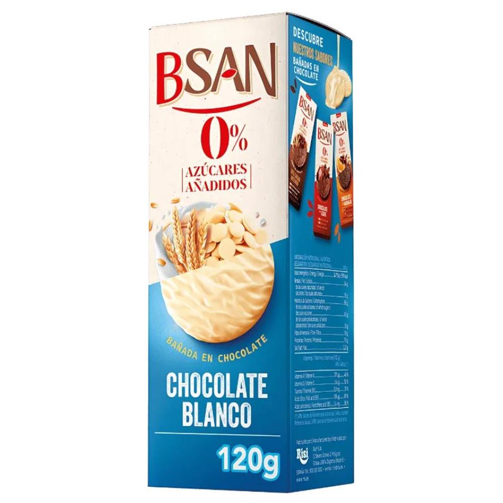 Pack Biscuits enrobés de Chocolat Blanc Sans Sucre Bsan 120g
