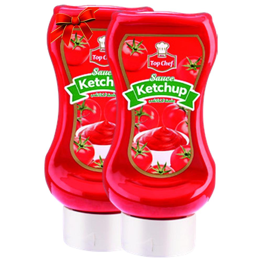 [722067] Lot Ketchup Top Chef 440ml + 240ml Gratuit