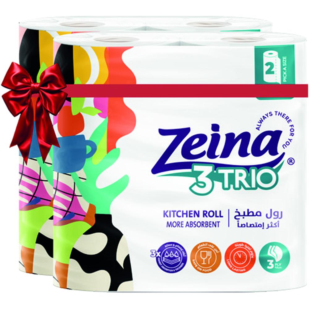 [704856] Lot de 2 Essuie Tout Trio Zeina 3 Plis