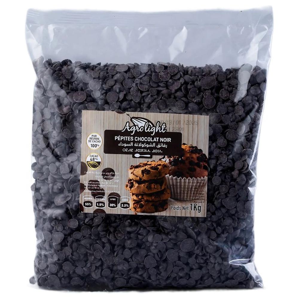 Pépites de Chocolat Noir 48% Baracao 1kg