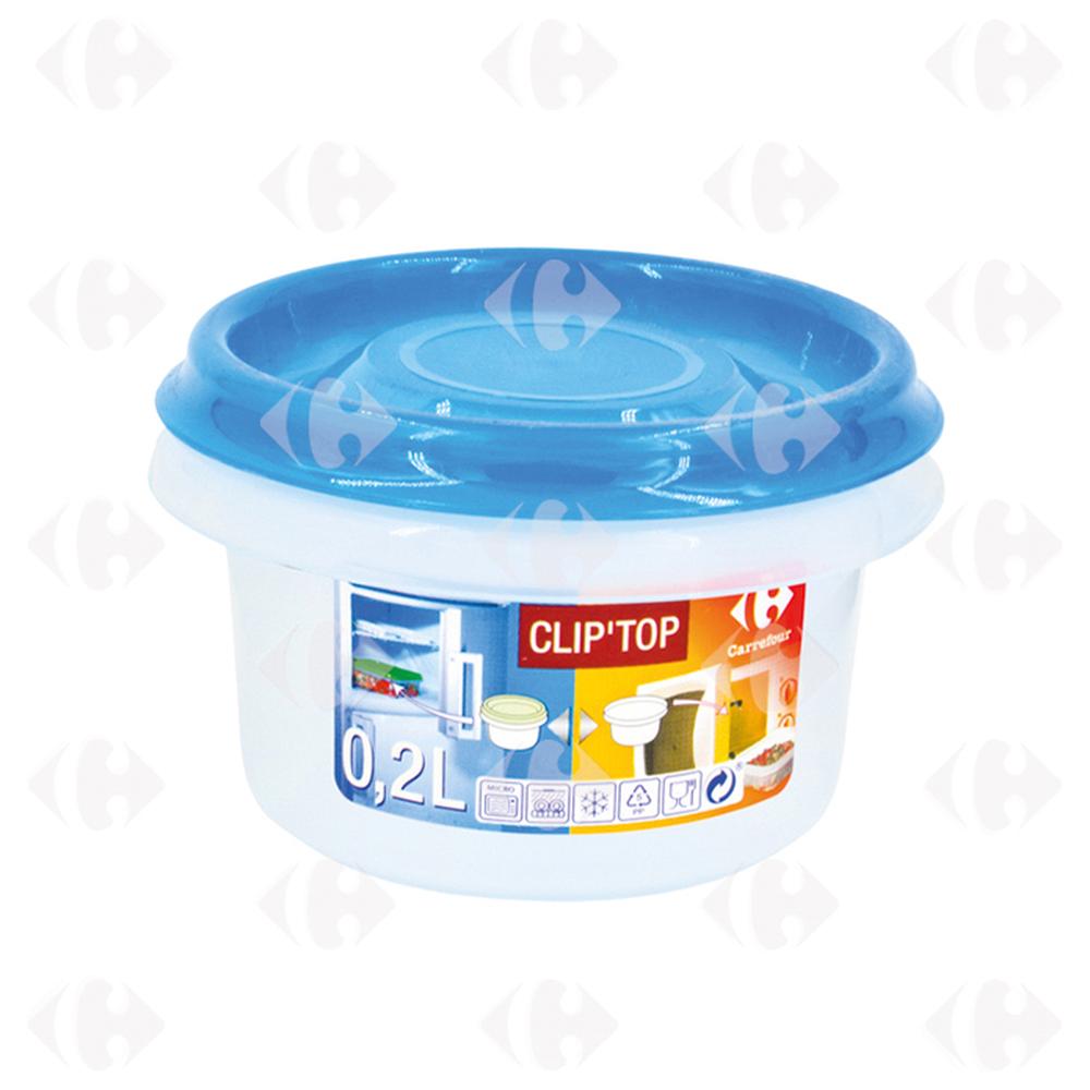 Boîte Alimentaire Ronde Bleu 0.2L.