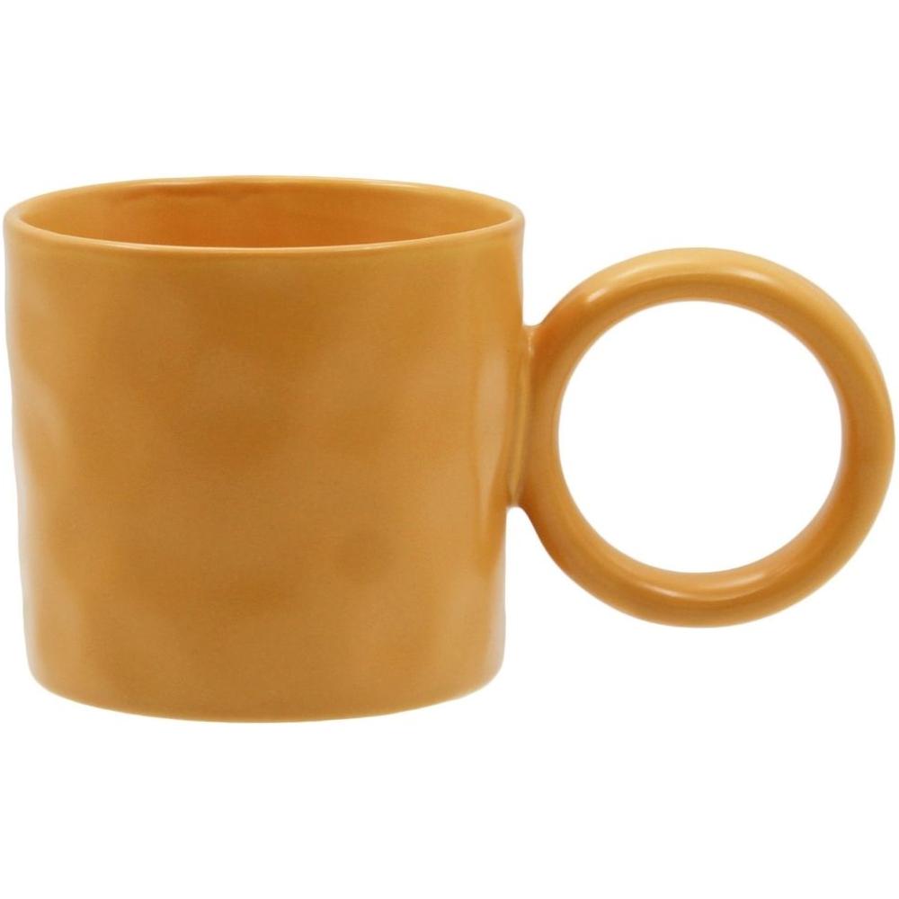 Mug Porcelaine Jaune Martelé Kasa 40cl