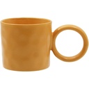 Mug Porcelaine Jaune Martelé Kasa 40cl