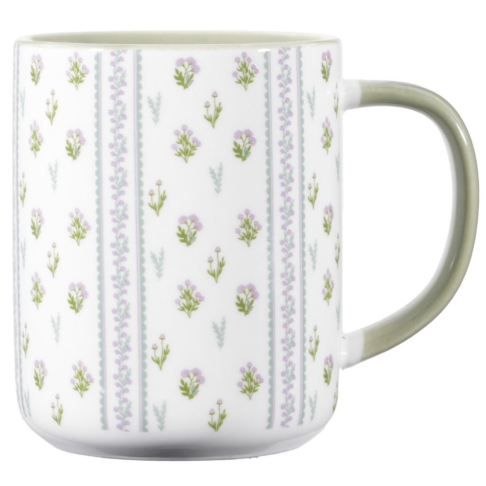 [730466] Mug Kasa en Porcelaine Verte Campestre 37cl