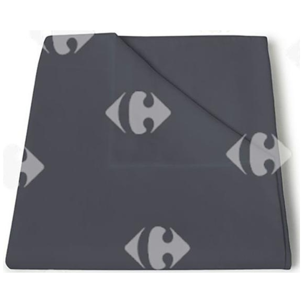 Drap Plat en Microfibre Gris Carbone 100% Cotonelle Richbond 240x270cm
