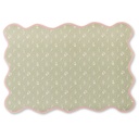 Set de Table Ondulé Plastique Vert Kasa 34x49cm