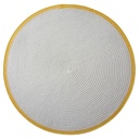 Set de Table Rond Paille Jaune Kasa 38cm