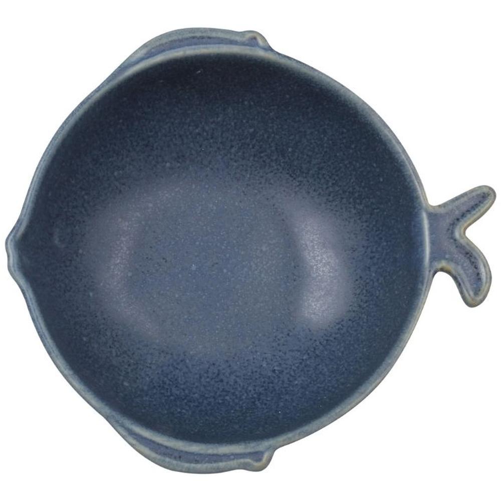 [716985] Bol en Porcelaine Poisson Bleu Kasa 14cm