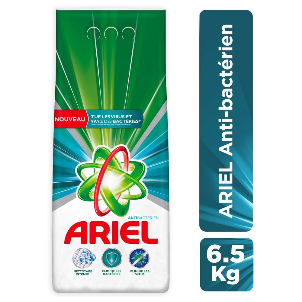 [671238] Lessive en Poudre Machine Anti-Bactérien Ariel 6,5kg