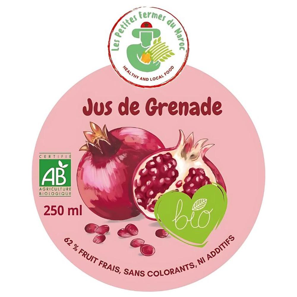 [715732] Jus de Grenade Bio Les Petites Fermes du Maroc 250ml