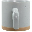 Mug Porcelaine Love Gris Kasa 37 cl