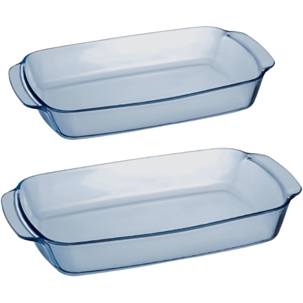 Plat Resctangulaire Luminarc 3,3L+1,9L 2 unités.
