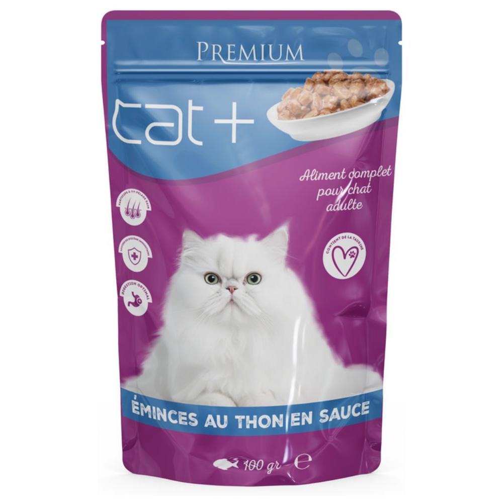 [729387] Pochon Thon en Sauce pour Chat Cat Plus 100g