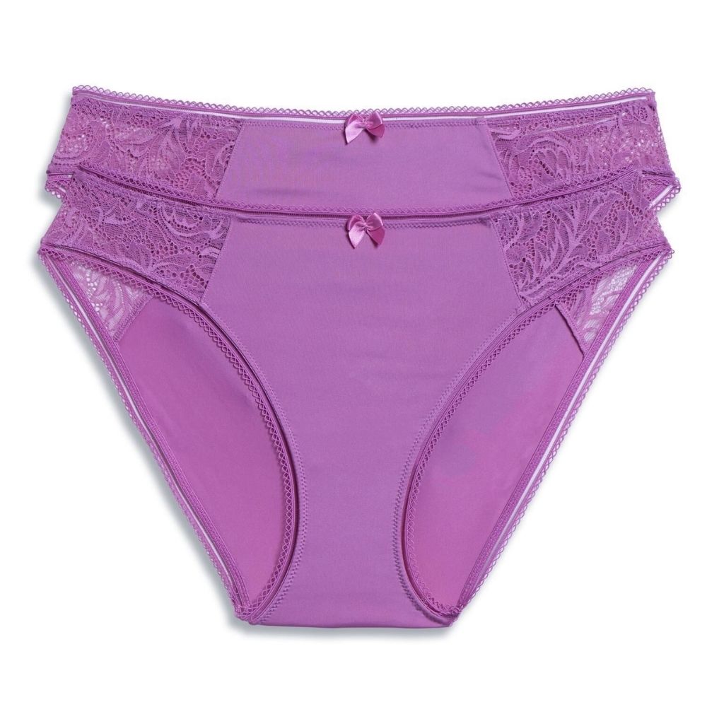 Lot 2 Slips Femme Thara Sucré Rose