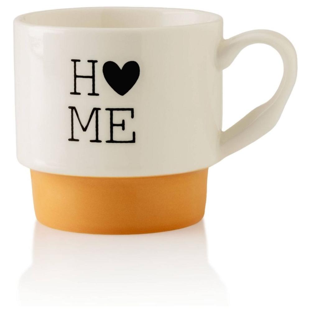 Tasse à Café en Porcelaine Home Jaune Kasa 31cl
