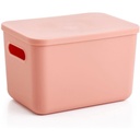 Boîte de Rangement Saumon avec Couvercle Kasa 25x18x16cm