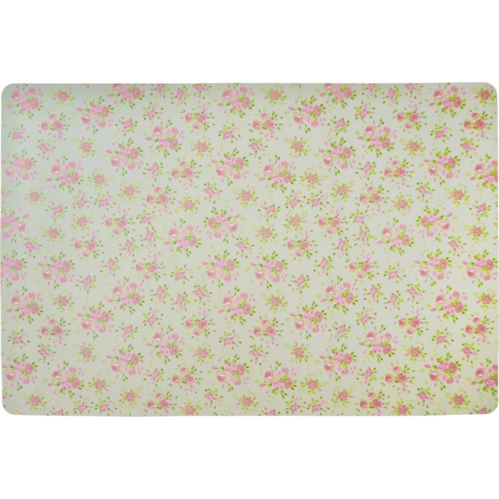 [721763] Set de Table Rectangulaire Vert Fleur Kasa 45x30 cm