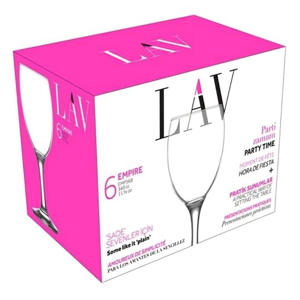 [515309] Lot de 6 Verres à Vin Empire 340ml