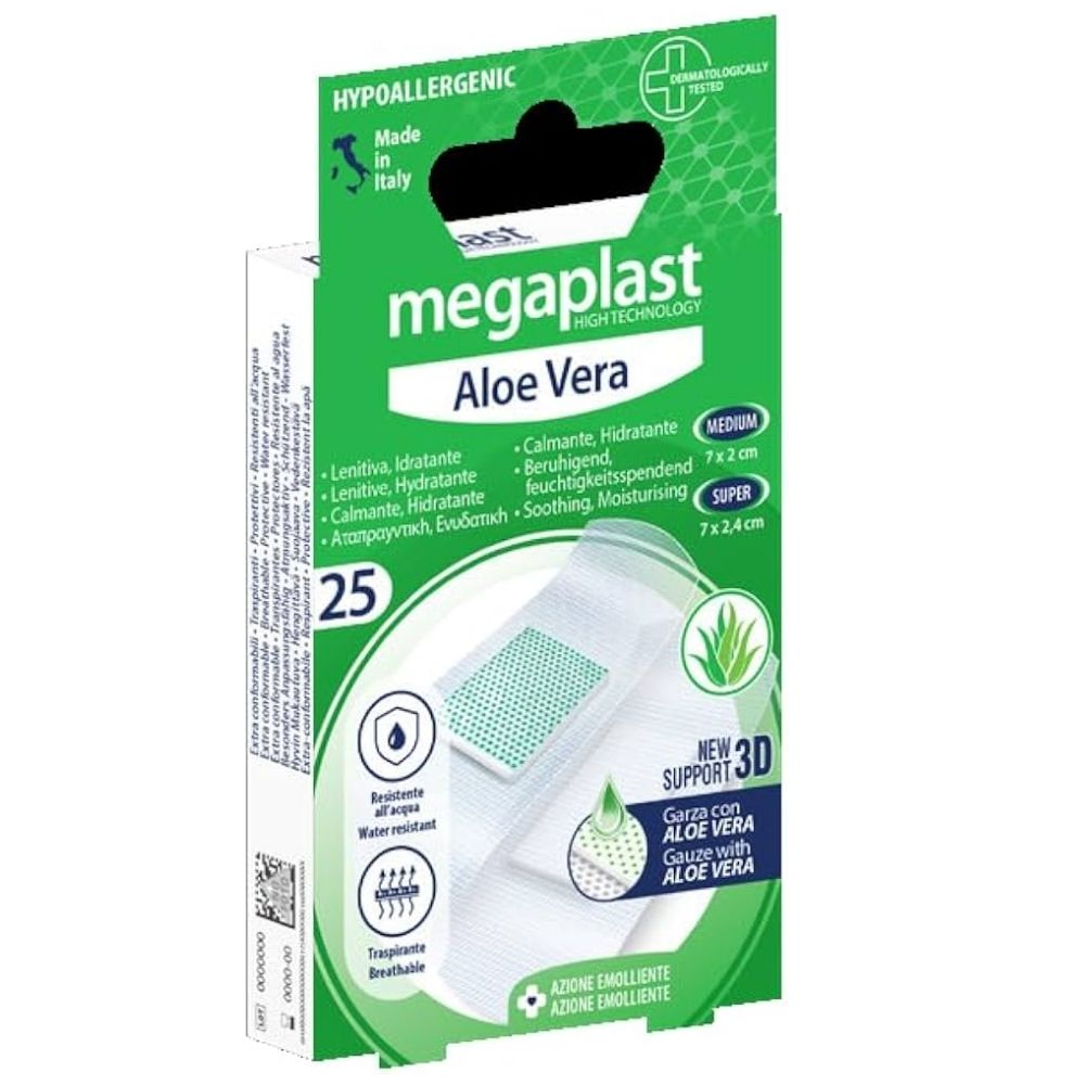 Pansements Aloe Vera Megaplast 25 unités