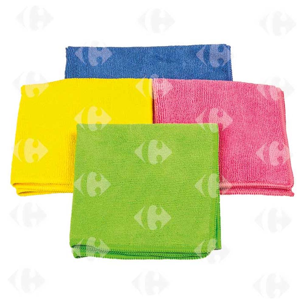[423409] Torchon Microfibre 40x40cm 4 pièces