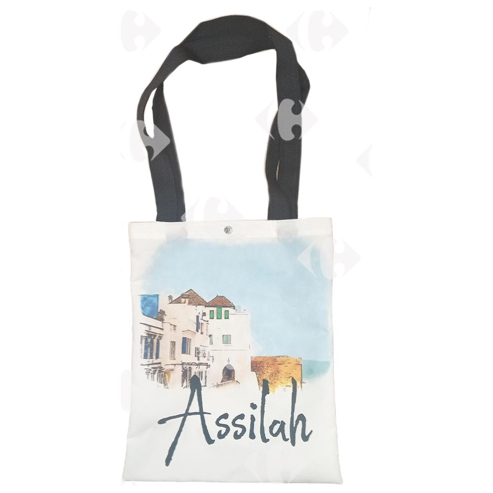 [693486] Tote bag - Sac tissu ville Assilah 38x32cm