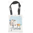Tote bag - Sac tissu ville Assilah 38x32cm