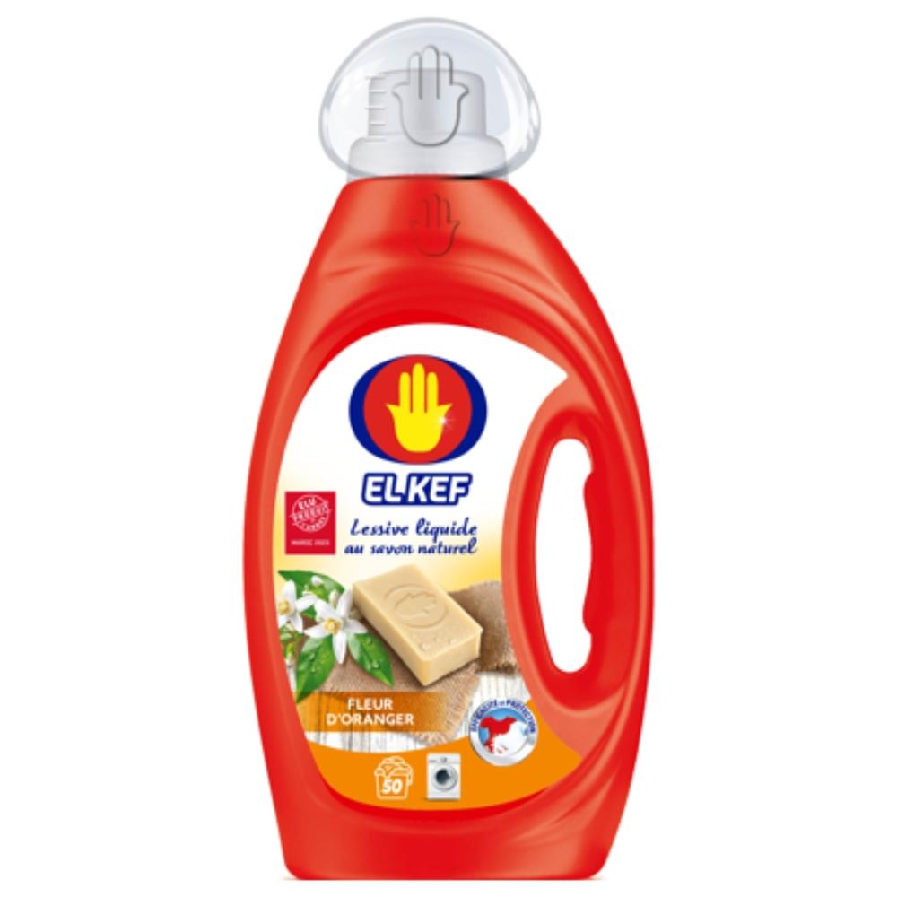 Lessive Liquide Machine Automatique Fleur d'Oranger El Kef 2,5L.