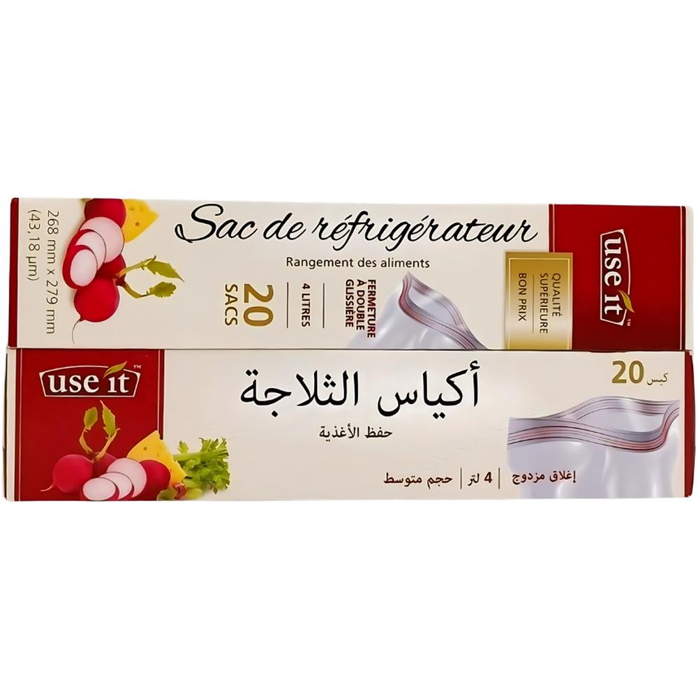 [699416] Lot de 2 Sacs Réfrigérateur Double Usage Use it 4L 20 unités (2ème à -50%)