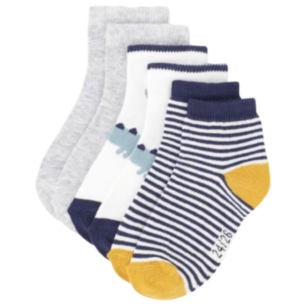 [718424] Socquettes BéBé Moutarde Tex Home 3 pièces