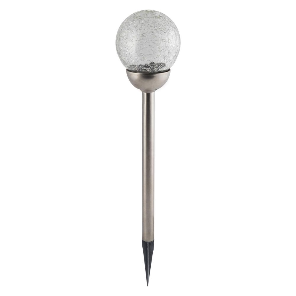 [693744] Borne Solaire Craquelée à Planter Led Carrefour 38,5cm